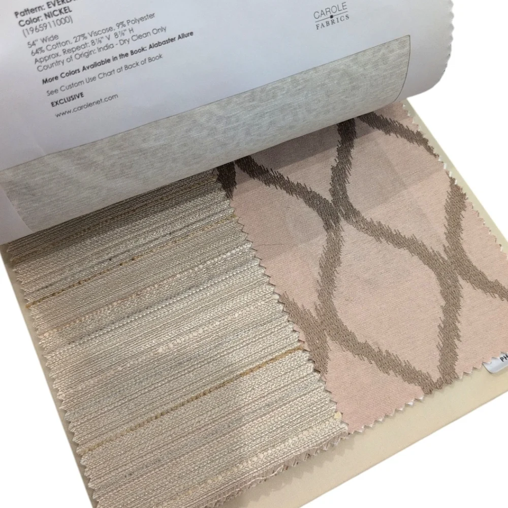 Carole Fabrics Home Fabric Sample Book Crafting Sewing reserve watercolor charm